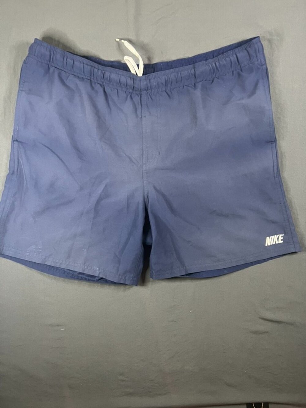Nike Swim Trunks Shorts Men's 36 Large Waterproof Summer Navy Blue